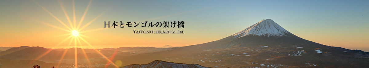 日本とモンゴルの架け橋　TAIYONO HIKARI co.,Ltd